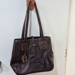Dooney & Bourke Rich Brown Leather Medium Tote